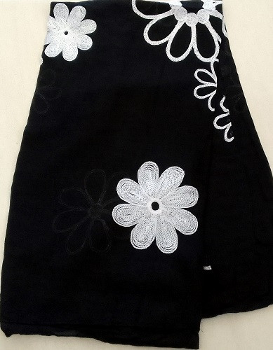 Cotton Embroidered Scarf