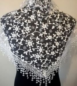 Floral Lace Scarf