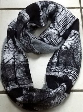 Grey Fleece Winter Snood