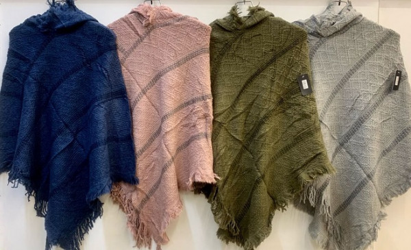 Waves Pattern Ponchos