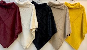 Plain Winter Wool Ponchos