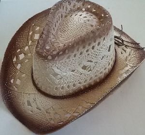 Womens Woven Straw Cowboy Hat