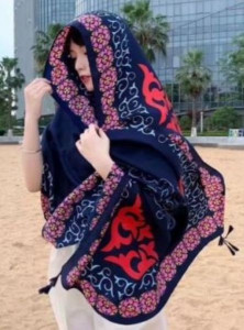 Blue Geometric Sarong