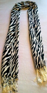 Ladies Zebra Scarf Wrap