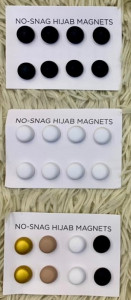 Plain Magnetic Hijab Scarf Pins 8 Pack