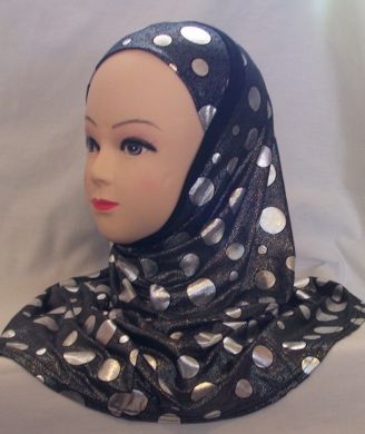 Printed Burqa with Polka Dots