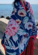 Colourful Floral Beach Sarong